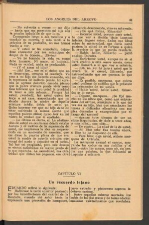 Capítulo VI : Un recuerdo lejano