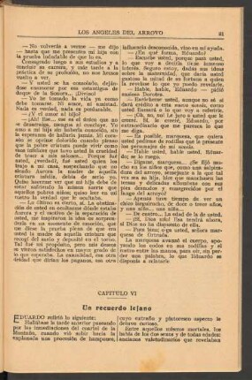 Capítulo VI : Un recuerdo lejano