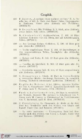 Graphik (Nr. 187-231)