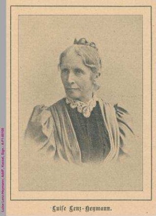 Porträt von Luise Lenz-Heymann