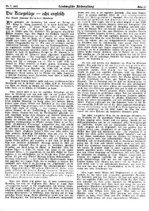 Die Kriegslüge – echt englisch