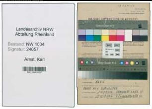 Entnazifizierung Karl Arnst , geb. 09.08.1907 (Fraeser)