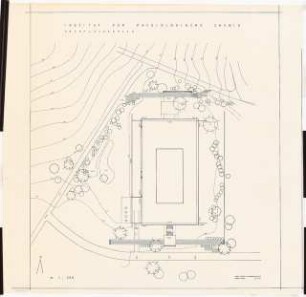 Universität Tübingen Grünanlage am Institut für Physiologische Chemie: Grünflächenplan 1:200