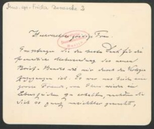 Brief an Marie von Bülow : 27.11.1904