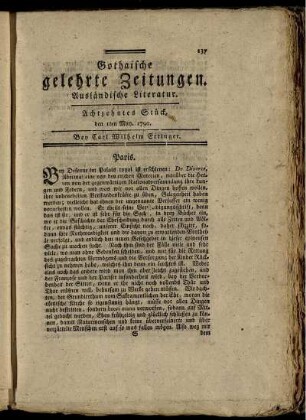 Achtzehntes Stück, den 1ten May, 1790.