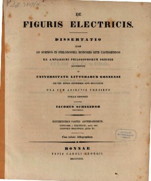 De figuris electricis : diss. [pro grad. phil.] ; c. tab. lith.
