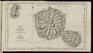N° 24: Carte von der Insel Otaheite durch den Lieutenant J. Cook 1769