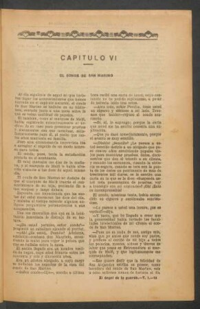 Capítulo VI - El conde de San Marino