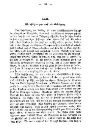 XXII. Rücksichtnahme auf die Besatzung