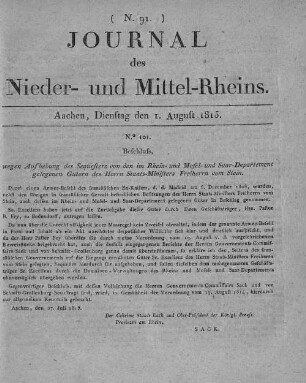 Journal des Nieder- und Mittel-Rheins