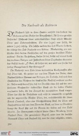 Die Nachwelt als Richterin