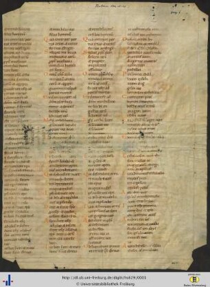 Psalterium quadruplex, Fragment