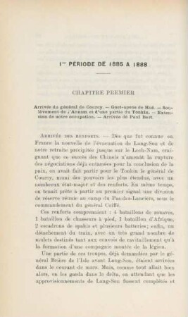 1re pèriode de 1885 a 1888