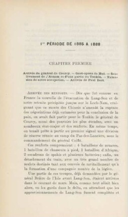 1re pèriode de 1885 a 1888