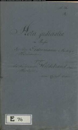 Eickermann Nr. 13 zu Bentrup gegen Leutnantin Hildebrand in Brake