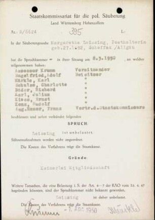 Leissing, Margarethe