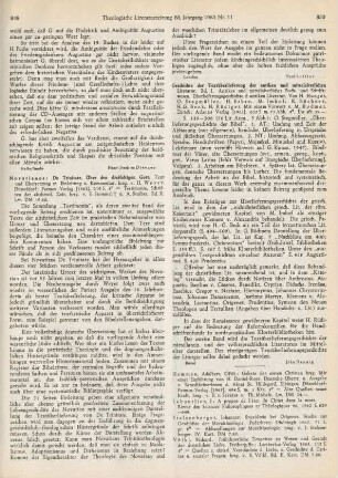 849-850 [Rezension] Novatianus Presbyter Romanus, De trinitate