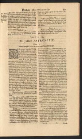 Sectio IV. De Jure Patronatus.