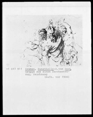 Gruppe aus einem Bacchantenzug, Folio recto
