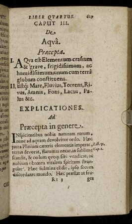 Caput III. De Aqua.