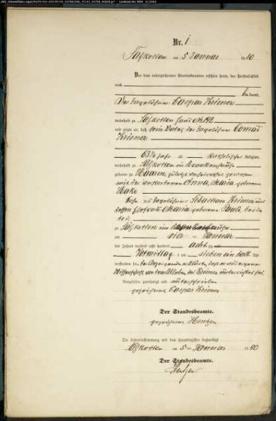 Sterberegister Standesamt Salzkotten