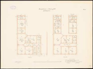 Hauptzollamt, Strasburg Geschäftsgebäude: Grundriss EG, 1. OG, 2. OG 1:100