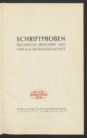 Schriftproben
