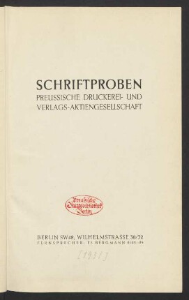 Schriftproben
