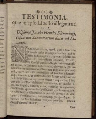 Testimonia, quae in ipso Libello allegantur
