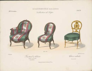 "Fauteuil & chaise, Chaise volante", aus: Le Garde-meuble