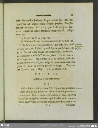 Caput II. Affinia Consuetudinis