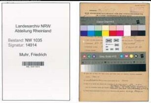 Entnazifizierung Friedrich Muhr , geb. 24.11.1898 (Ingenieur)