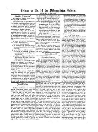 "Deutscher Lehrerverein" : Beilage zu No. 14 der Pädagogischen Reform