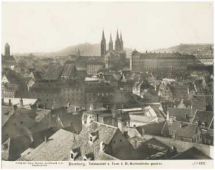 Stadtansicht Bamberg: Totalansicht vom Turm der St. Martinskirche aus