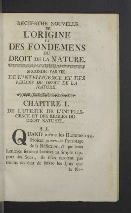 Seconde Partie.