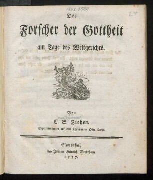 Der Forscher der Gottheit am Tage des Weltgerichts