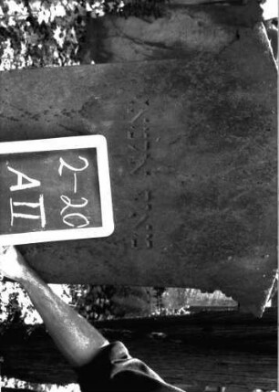 Grabstein A II/2/20 (Detailaufnahme)