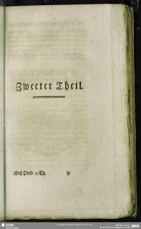 Zweeter Theil