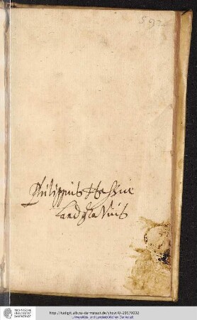 [Autogramm von Philipp von Hessen-Butzbach (1581-1643)]