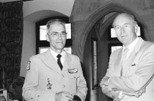 Freiburg im Breisgau: Antrittsbesuch von General Henri de Broca bei Regierungspräsident Norbert Nothhelfer