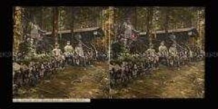 Soldaten am Beobachtungsstand Blenderhütte, Vogesen