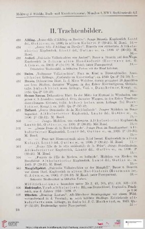 II. Trachtenbilder (Nr. 493 - 517)