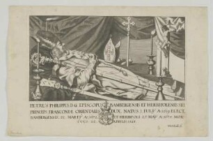 Bildnis des Petrus Philippus Bambergensis et Herbipolensis