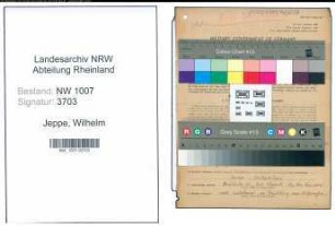 Entnazifizierung Wilhelm Jeppe , geb. 28.02.1900 (Kaufmann)