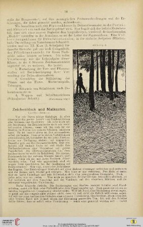 3: Zeichenblock und Malkasten
