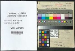 Entnazifizierung Wilhelm Orth , geb. 18.11.1906 (Polizist)