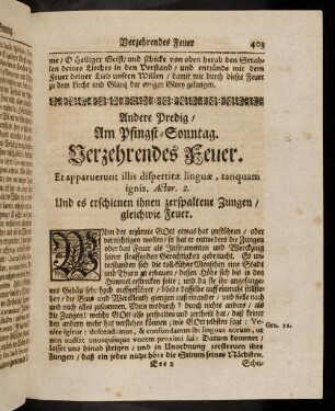 403-410, Andere Predig am Pfingst-Sonntag