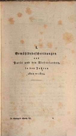 Friedrich Schlegel's sämmtliche Werke. 6, Ansichten und Ideen von der christlichen Kunst