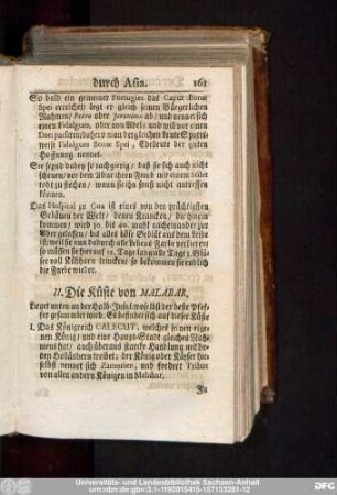 II. Die Küste von Malabar.
