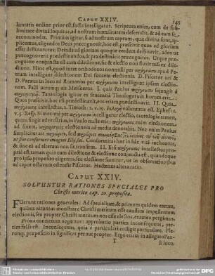 Caput XXIV. Solvuntur Rationes Speciales Pro Christi merito cap. 20. propositae